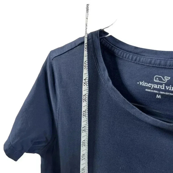 Vineyard Vines Men's Graphic Pocket Tee Medium 100% Cotton Blue - Picture 6 of 11